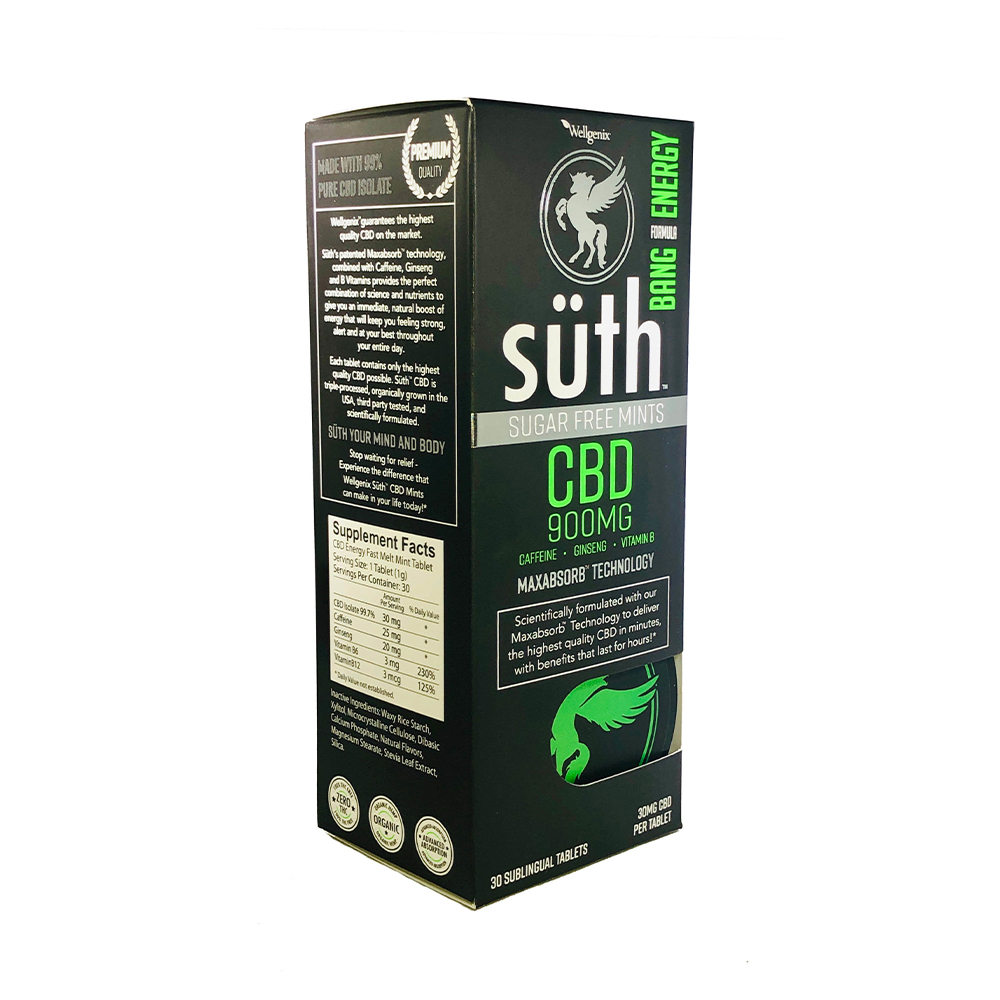 Premium Sublingual Energy Mints (900 mg) | By Suth | Spectrum Relief
