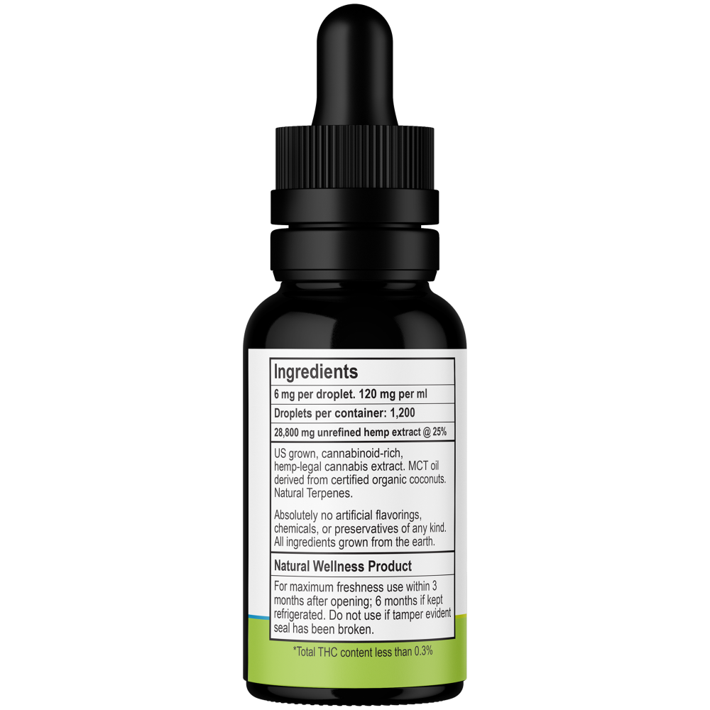 Dark CBD Oil Tincture (1,200MG) 2.7ML Bottle | Spectrum Relief